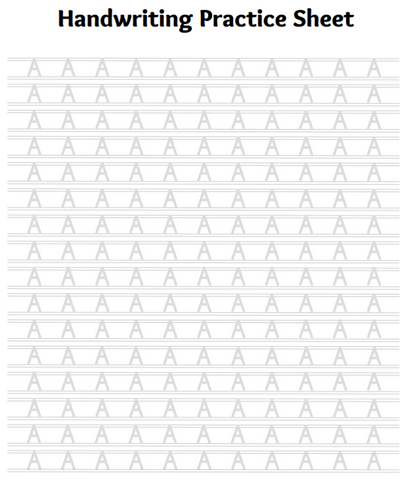 Free Alphabet Tracing 100 pages